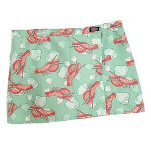 Vineyard Vines Mint Lobster & Clam Shell Print Wasque Wrap Skirt Large NWT